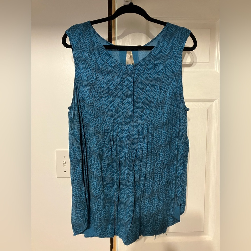 Teal blouse